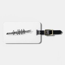 Etiqueta De Bagagem Equipe de Tripulação Removendo Esportes Hídricos