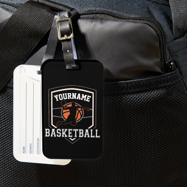 Etiqueta De Bagagem Equipe Personalizada de Jogador de Basquete (Criador carregado)