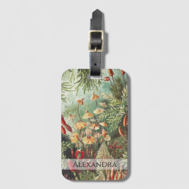 Etiqueta De Bagagem Ernst Haeckel Vintage Retro Mushroom