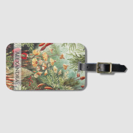 Etiqueta De Bagagem Ernst Haeckel Vintage Retro Mushroom