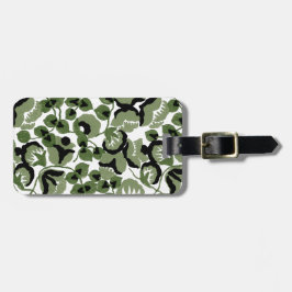 Etiqueta De Bagagem Ervilha Doce (Olive) Arte Refinada