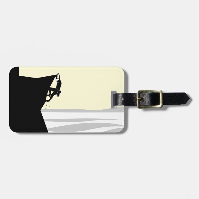 Etiqueta De Bagagem Escalador de Rock 1 (Frente Horizontal)