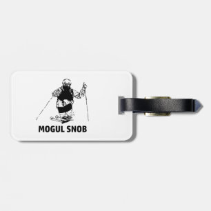 Etiqueta De Bagagem Esnobe do Esqui Mogul