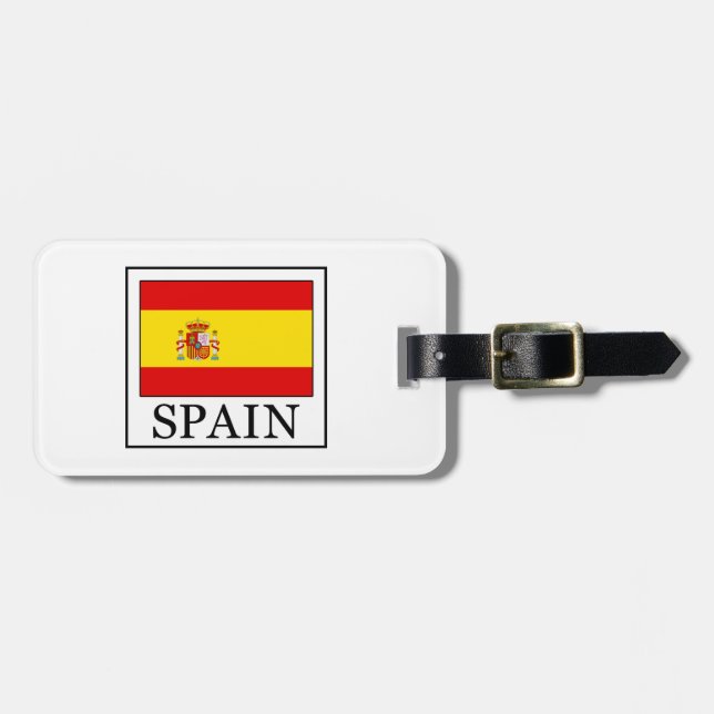Etiqueta De Bagagem Espanha (Frente Horizontal)