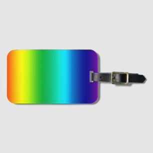 Etiqueta De Bagagem Espectro de cores brilhantes do arco-íris