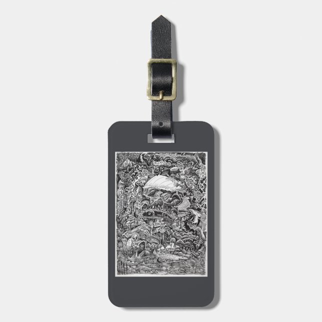 Etiqueta De Bagagem Esperando o Maelstrom (Frente Vertical)