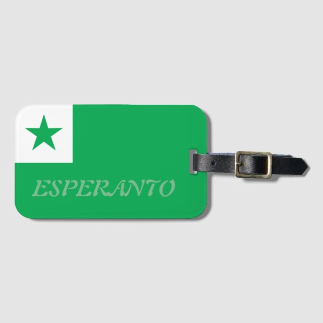 Etiqueta De Bagagem Esperanto (Frente Horizontal)