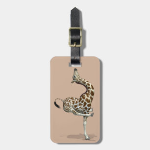 Etiqueta De Bagagem Esportaria Encantada Giraffe