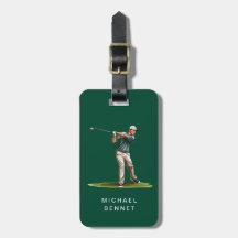 Esporte de Golfista Verde Moderno