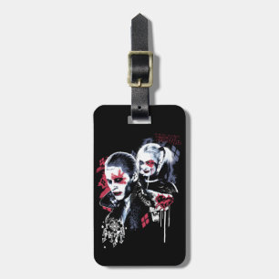 Etiqueta De Bagagem Esquadrão Suicida   Joker & Harley Painted Grafit