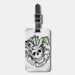 Etiqueta De Bagagem Esquadrão Suicida   Joker Skull "All In" Tattoo Ar