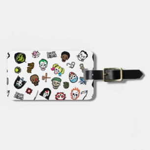Etiqueta De Bagagem Esquadrão Suicida   Padrão Emoji Esquadrão Suic