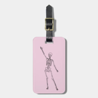 Etiqueta De Bagagem Esqueleto Feliz Personalizado