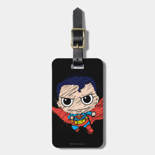 Etiqueta De Bagagem Esquema Mini Superman