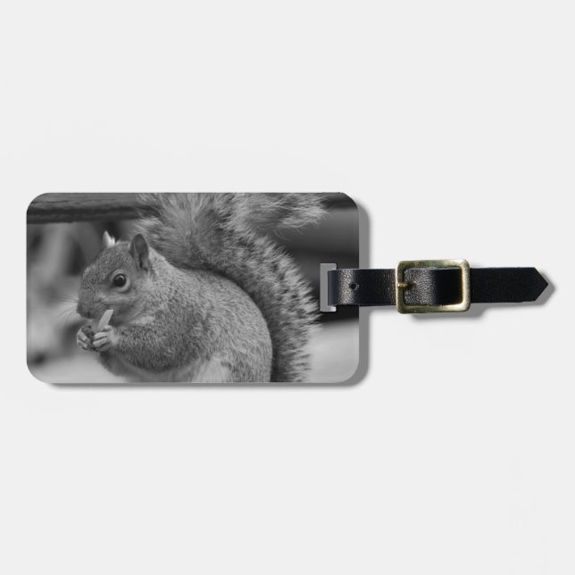 Etiqueta De Bagagem Esquilo (Frente Horizontal)
