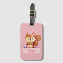 Esquilo Rosa Personalizado