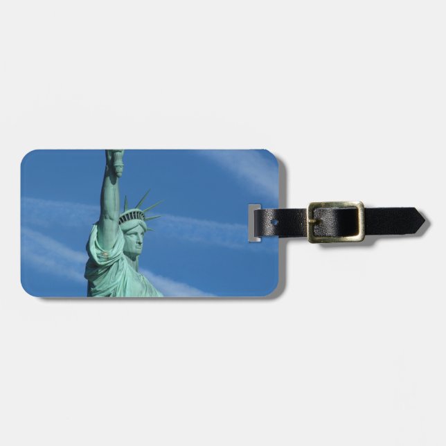Etiqueta De Bagagem Estátua da Liberdade. (Frente Horizontal)