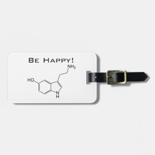 Etiqueta De Bagagem Esteja feliz! Tag da bagagem da serotonina