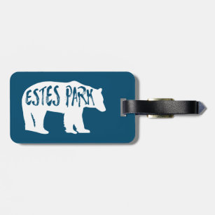 Etiqueta De Bagagem Estes Park Colorado Bear