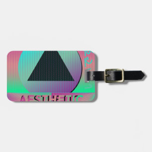 Etiqueta De Bagagem estética vaporwave