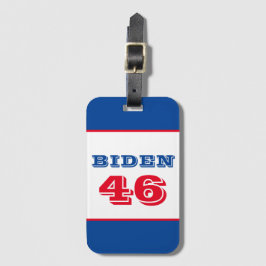 Etiqueta De Bagagem Estilo Collegiado Biden 46