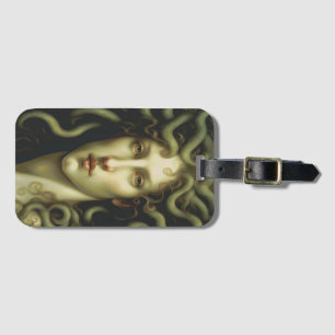 Etiqueta De Bagagem Estilo de Renascença do Medusa