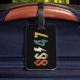 Etiqueta De Bagagem Estilo de Rock do 8647 Anti Trump Retro Vintage 80
