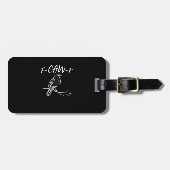 Etiqueta De Bagagem Estilo Retro Clássico F-Caw-F (Frente Horizontal)