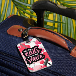 ETIQUETA DE BAGAGEM ESTILO UNHAS ART