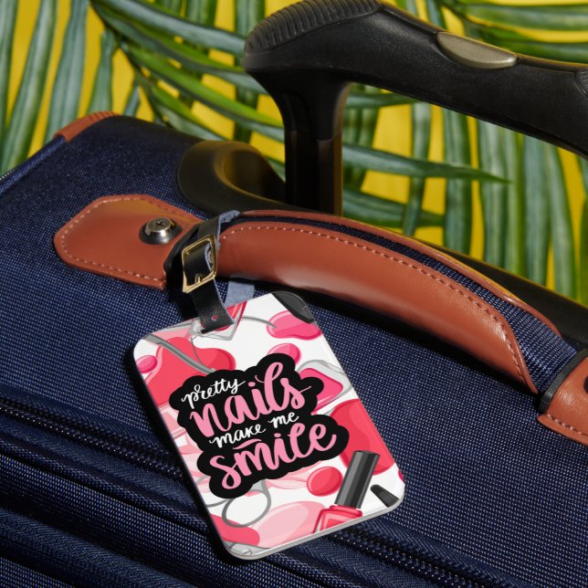 ETIQUETA DE BAGAGEM ESTILO UNHAS ART (Frente Insitu 1)