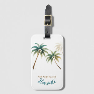 Etiqueta De Bagagem Estilo Vintage Havaiano Viagem Honolulu