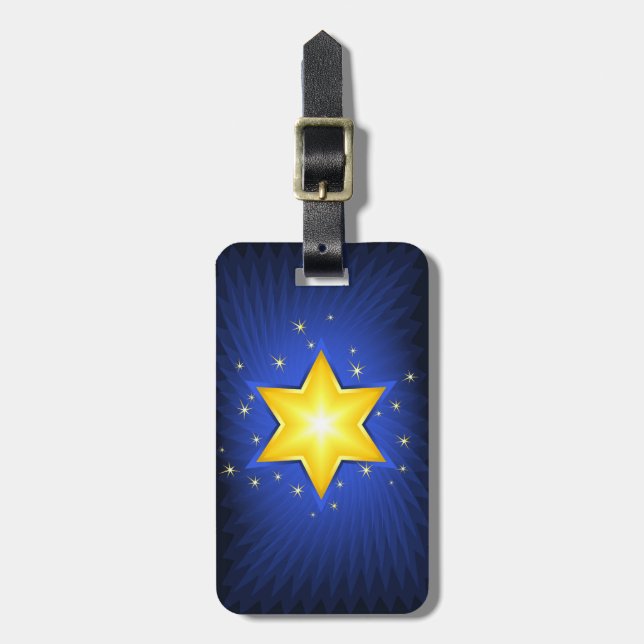 Etiqueta De Bagagem Estrela de David (Frente Vertical)