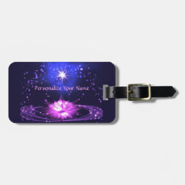 Etiqueta De Bagagem Estrelas Lugga de Flor de Cristal Puro e Lotus, de