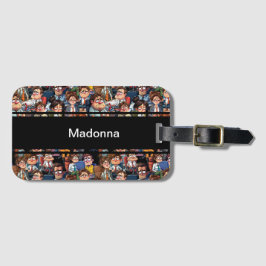 Etiqueta De Bagagem Estresse de trabalho preto