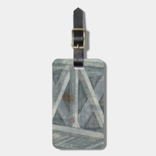 Etiqueta De Bagagem Estrutura Industrial  Ponte