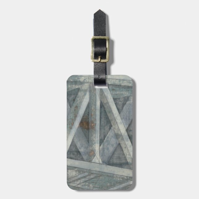 Etiqueta De Bagagem Estrutura Industrial| Ponte (Frente Vertical)