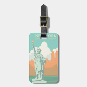 Etiqueta De Bagagem Eterno Nova Iorque: Estátua da Liberdade na Cidade