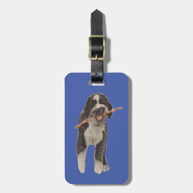 Etiqueta De Bagagem Etiqueta Aussiedoodle Bag (Frente Vertical)
