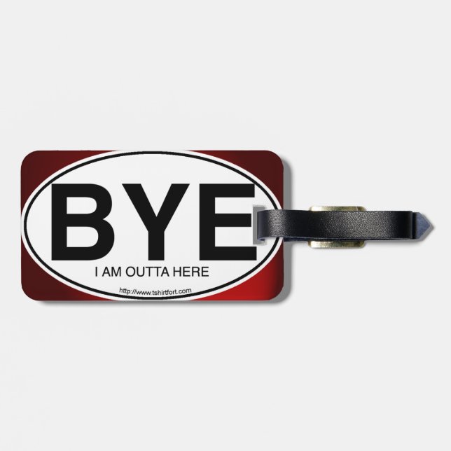 Etiqueta De Bagagem Etiqueta BYE Euro Sticker (Traseira Horizontal)