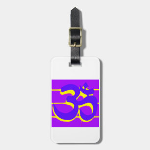Etiqueta De Bagagem Etiqueta com roxo