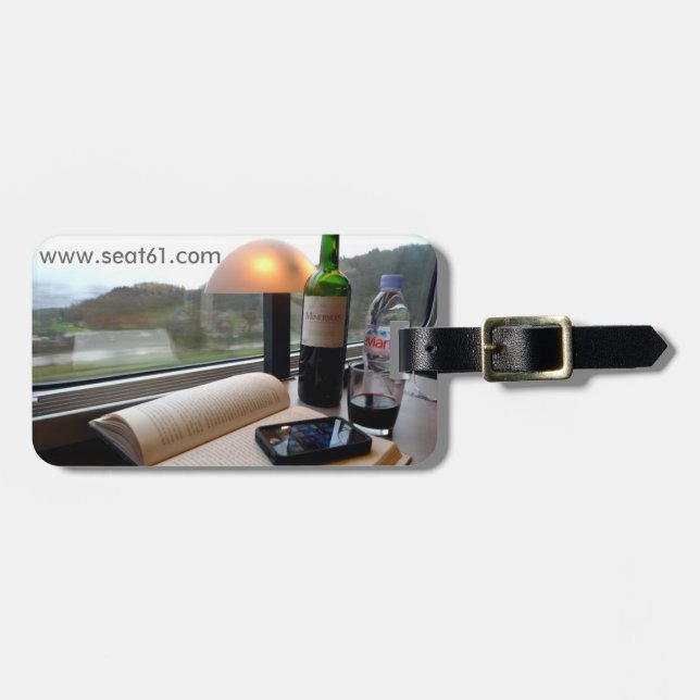 Etiqueta De Bagagem Etiqueta da bagagem de Seat61 TGV (Frente Horizontal)