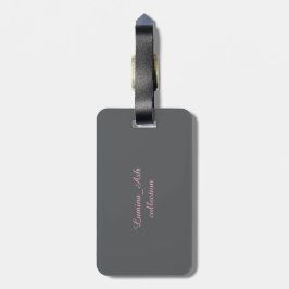 Etiqueta De Bagagem Etiqueta para Bagagem Blush Rose — Coleção Lumina