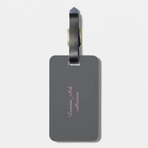Etiqueta De Bagagem Etiqueta para Bagagem Blush Rose — Coleção Lumina