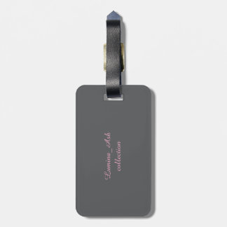 Etiqueta De Bagagem Etiqueta para Bagagem Blush Rose — Coleção Lumina