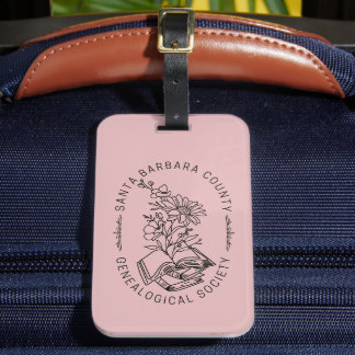 Etiqueta De Bagagem Etiqueta para Bagagem - Livros & Florais (Rosa)