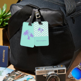 Etiqueta De Bagagem Etiqueta Personalizada para Bagagem com Palmeira/C