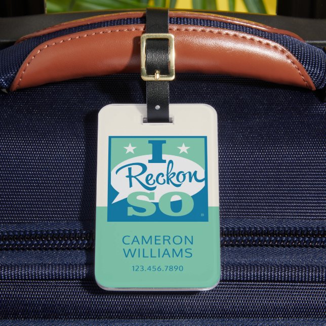 Etiqueta De Bagagem Eu Acho Que Sim (Frente Insitu 2)