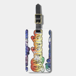 Etiqueta De Bagagem Eu amo a Europa com compaixão Bela Arte Texto