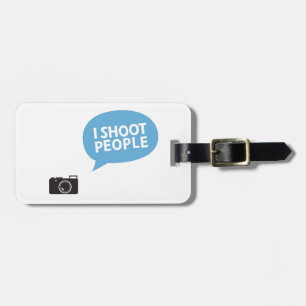 Etiqueta De Bagagem Eu amo a fotografia do retrato