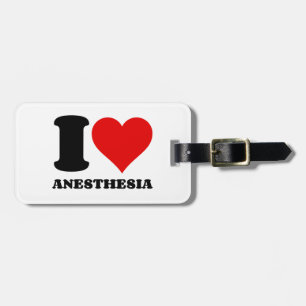 ETIQUETA DE BAGAGEM EU AMO ANESTESIA